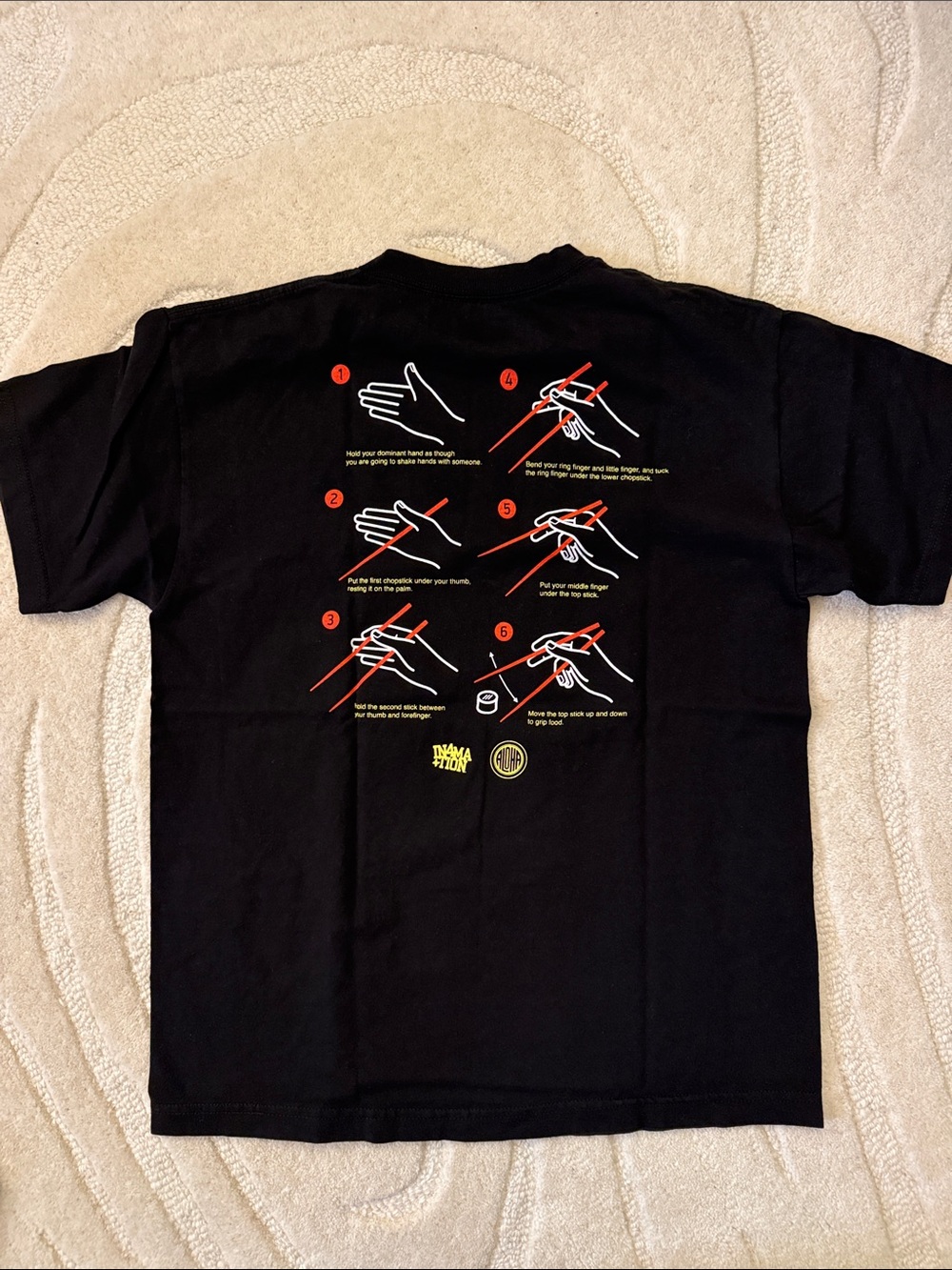 In4mation Hawai’i x Aloha Shoyu Chopsticks T-shirt Men Medium